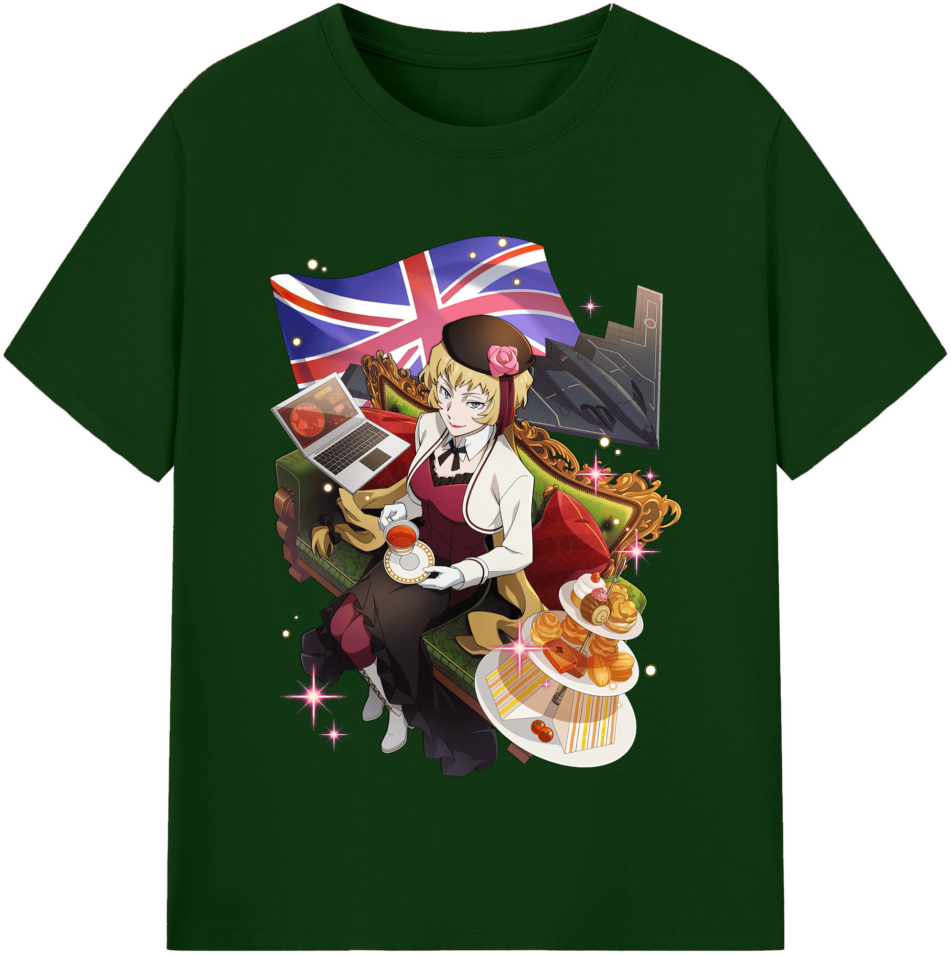 （画像用） 文豪ストレイドッグス Bungo Stray Dogs 綿100％半袖Tシャツ（フロントプリント）